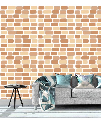 Papel de parede Tijolinhos marrom texturizado Papel de parede Tijolinhos marrom texturizado