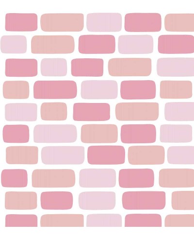 Papel de parede Tijolinhos Rosa texturizado Papel de parede Tijolinhos Rosa texturizado