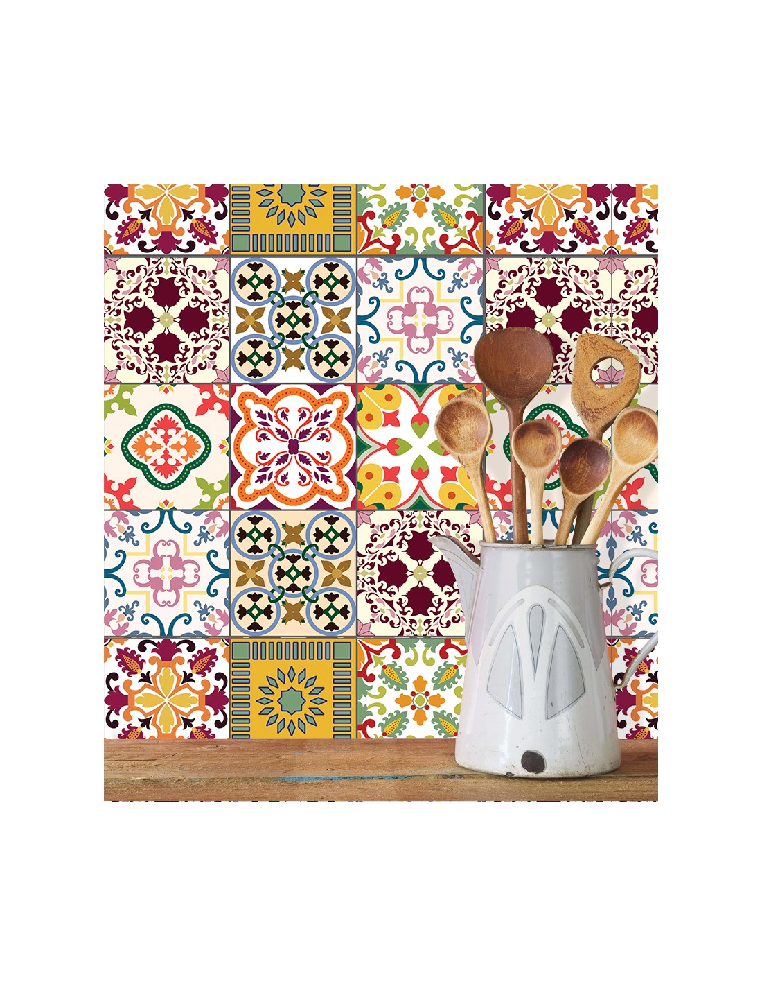 Featured image of post Papel De Parede Azulejo Portugues Combine os azulejos com papel de parede para cozinha estampado na mesma cor