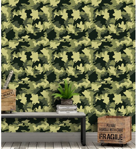 Papel de Parede Camuflagem