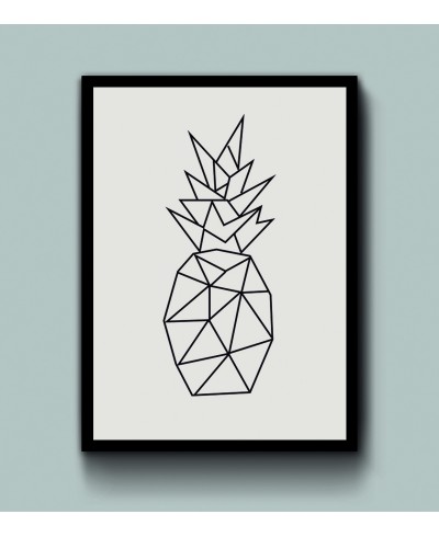 Quadro Abacaxi geométrico Quadro Abacaxi geométrico