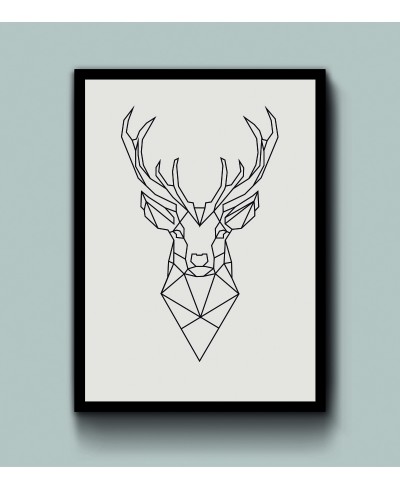 Quadro Alce geométrico Quadro Alce geométrico