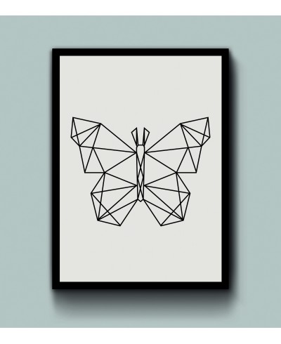 Kit Quadros coração, borboleta e diamante geométricos Kit Quadros coração, borboleta e diamante geométricos