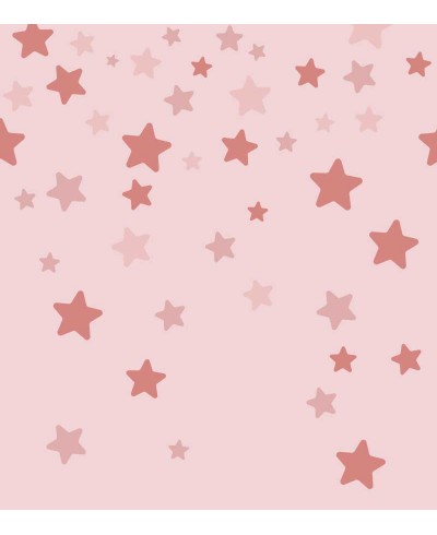Papel de parede Estrelas caindo Rosa Papel de parede Estrelas caindo Rosa