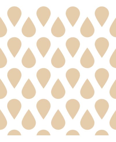 Papel de parede Gotas caindo bege Papel de parede Gotas caindo bege