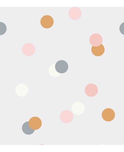 Papel de parede Poá bolinhas coloridas