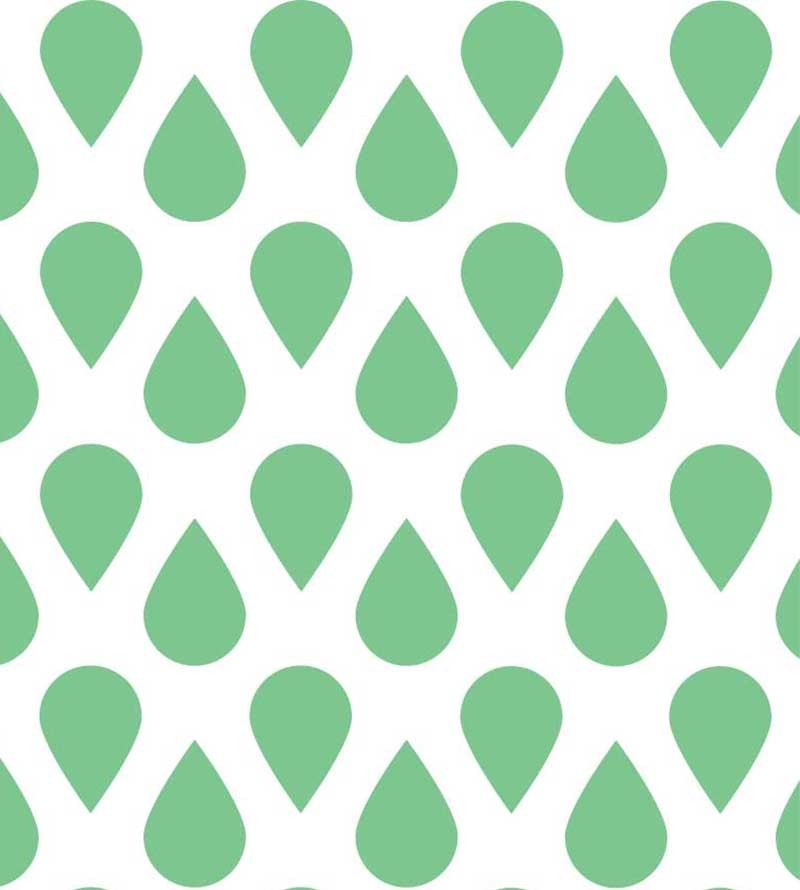 Papel de parede Gotas caindo Verde