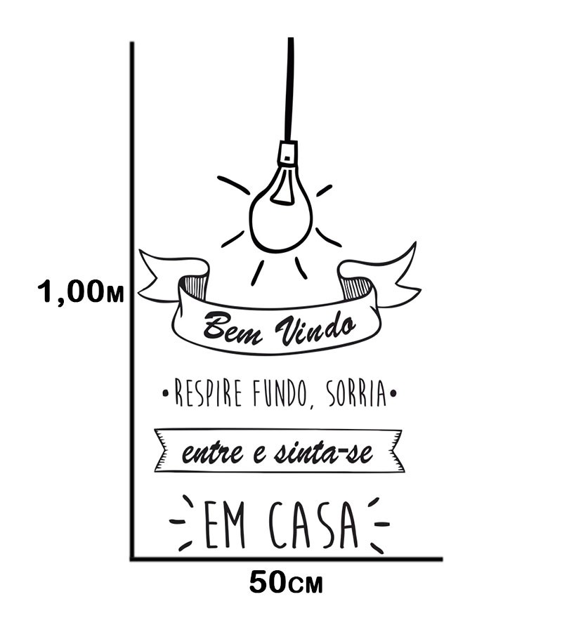 Adesivo de parede Seja Bem Vindo