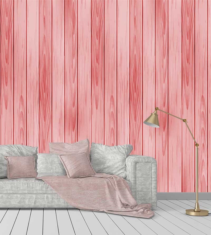 Papel de parede Madeira Rosa