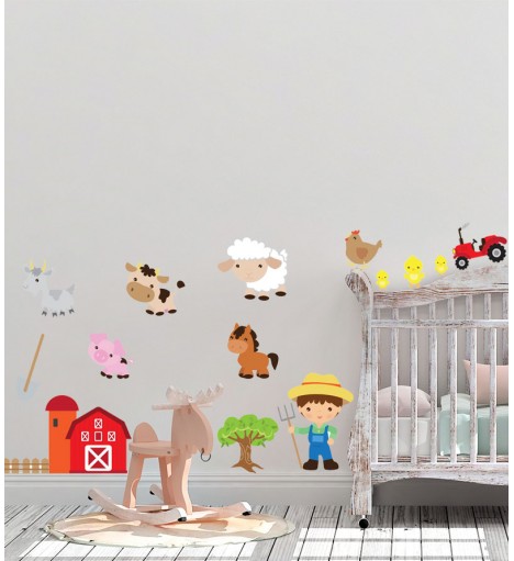 Sticker Fazendinha Feliz com Animais