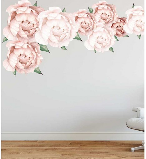 Adesivo Peonias vintage