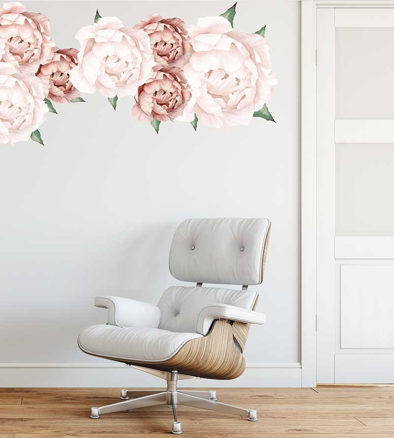 Adesivo Peonias vintage