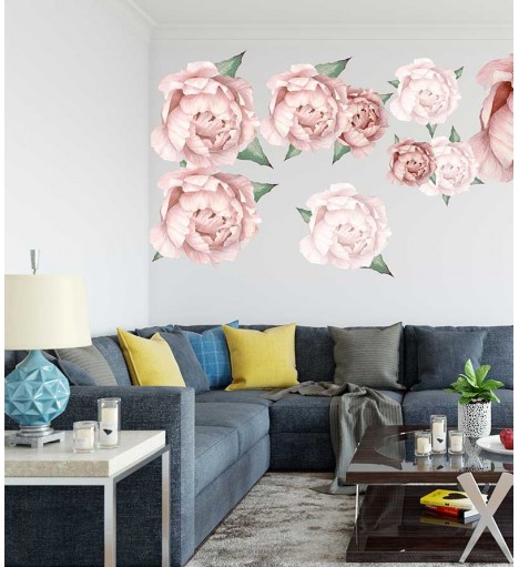 Kit Adesivo blackout peonias