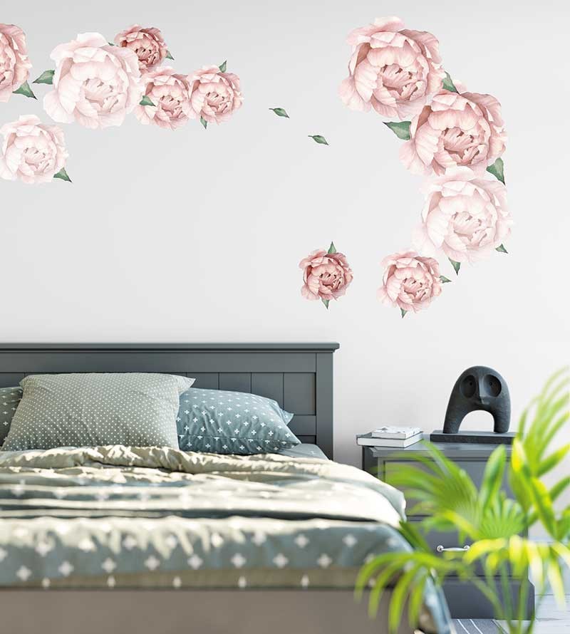 Kit Peonias em adesivo Blackout