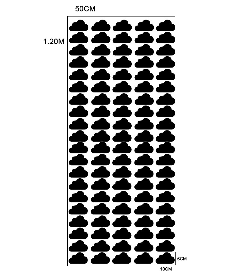 Adesivo de parede Nuvens para quarto infantil