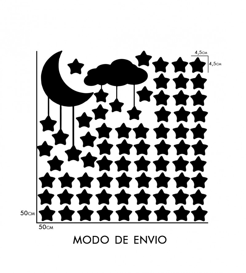 Adesivo de Parede Céu Estrelado