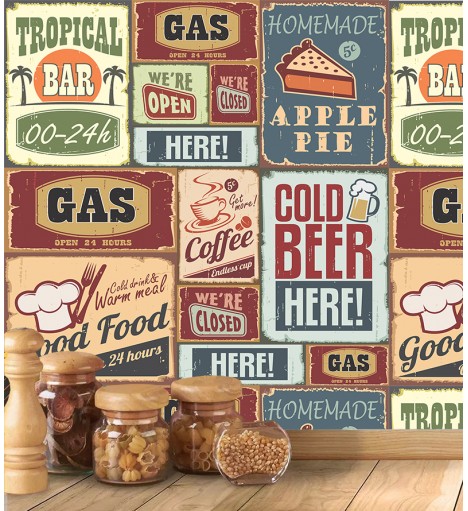 Adesivo Azulejos Retro Vintage