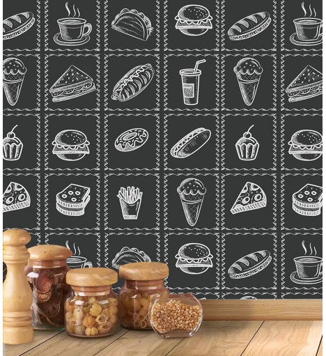 Adesivo Azulejos Retro Lanche Giz