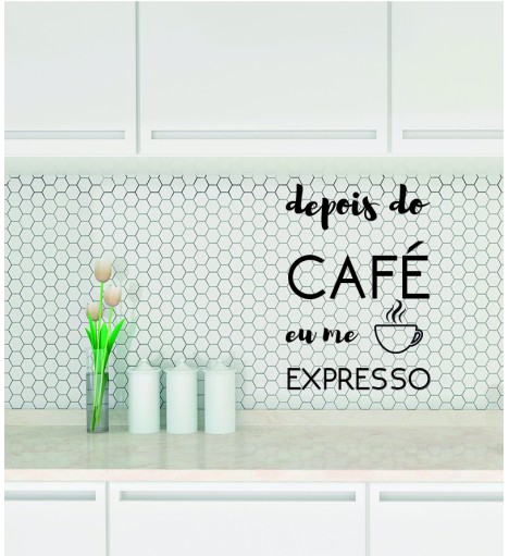 Adesivo de parede para cozinha Depois do café