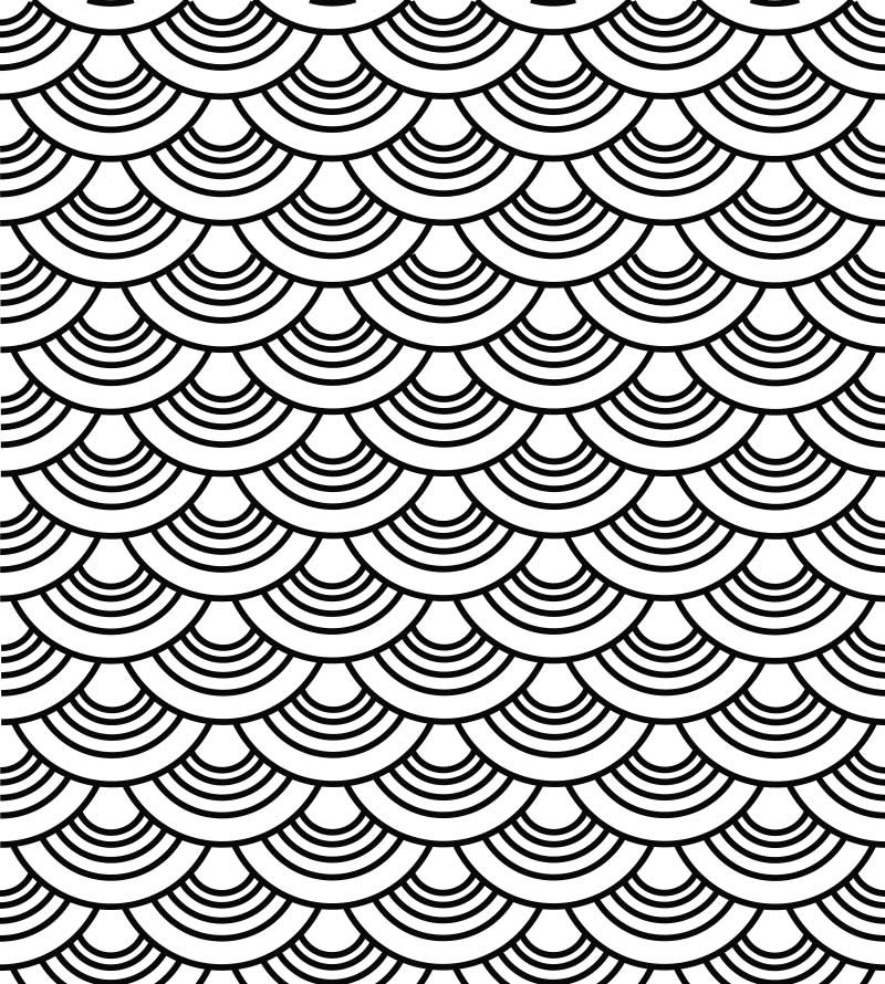 Papel de parede Ondas, em tons de preto