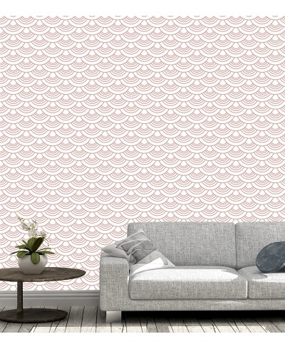 Papel de parede Ondas, em tons de Rosa Papel de parede Ondas, em tons de Rosa