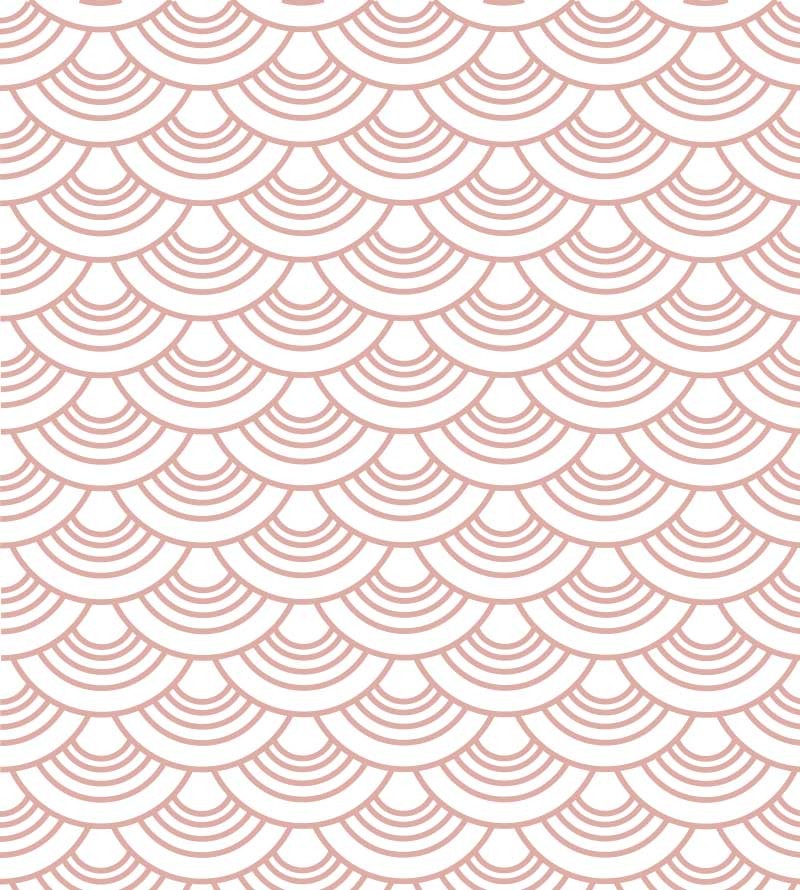 Papel de parede Ondas, em tons de Rosa