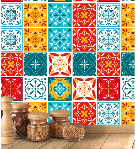 Azulejo Português Hidráulico Colorido