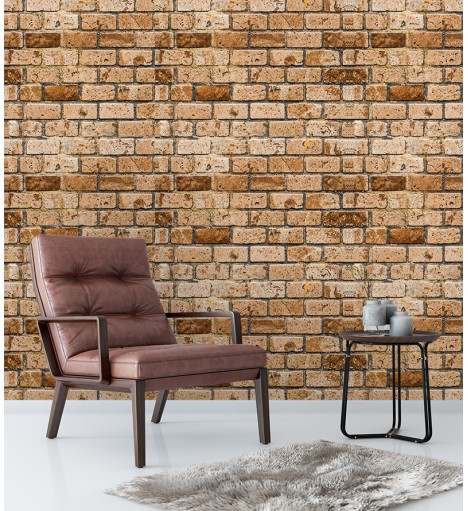 Papel de Parede Adesivo de Parede Tijolo Antigo Rustico