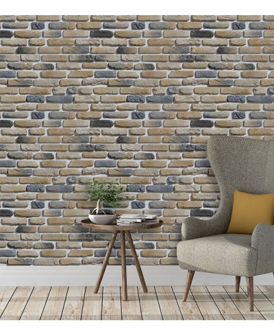 Papel de Parede Adesivo Tijolo Muro Cimento