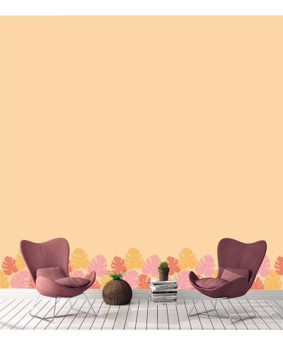 Papel de parede Monsteiras Coloridas Papel de parede Monsteiras Coloridas