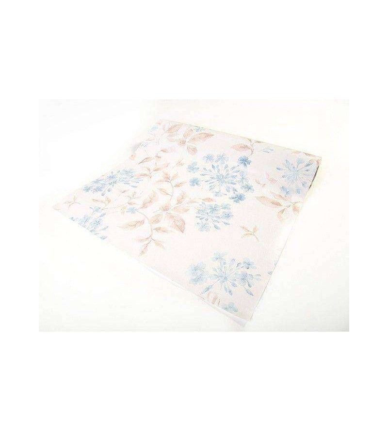 Papel de parede em tons claros, salmão, azul e cinza - Dream 09