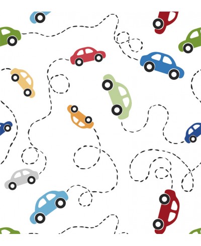 Papel de Parede Carrinhos Coloridos