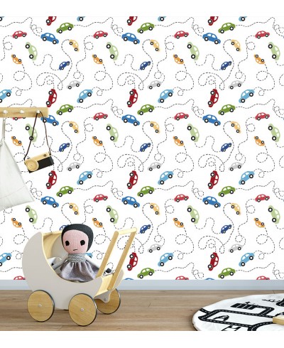 Papel de Parede Carrinhos Coloridos