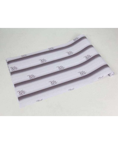 Papel de parede com fundo branco, com e listras e detalhes em tons de cinza - Casual 41 Papel de parede com fundo branco, com e listras e detalhes em tons de cinza - Casual 41