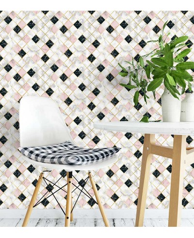 Papel de parede Textura Mármore Rose gold