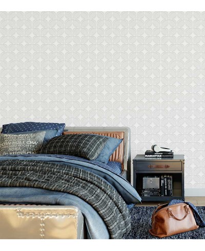 Papel de Parede 3D Flores em tons brancos e gelo