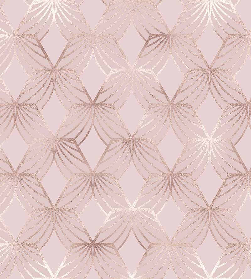 Papel de parede Rose Geometrico
