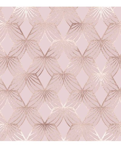 Papel de parede Rose Geometrico Papel de parede Rose Geometrico