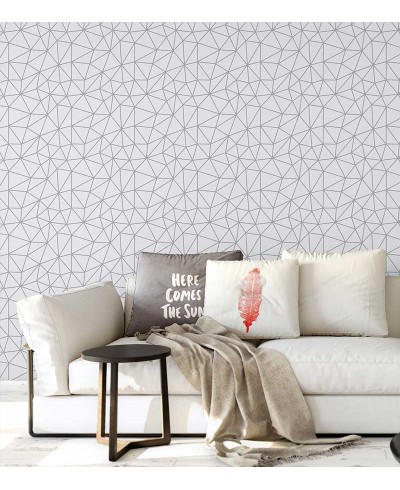 Papel de Parede Geométrico Polígonos em Tons de Cinza Papel de Parede Geométrico Polígonos em Tons de Cinza