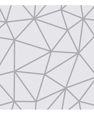 Papel de Parede Geométrico Polígonos em Tons de Cinza Papel de Parede Geométrico Polígonos em Tons de Cinza