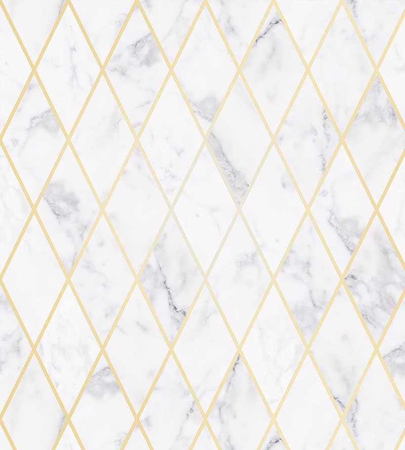 Papel de parede Tipo Losangos de Mármore Claro