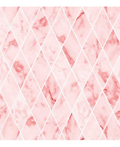 Papel de parede Tipo Losangos de Mármore Rosa