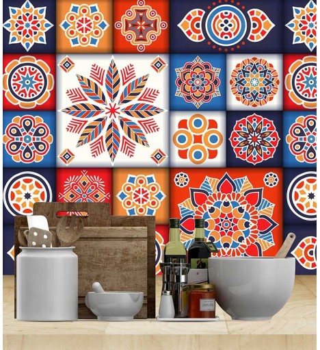 Adesivo hidráulico mandala Namastê