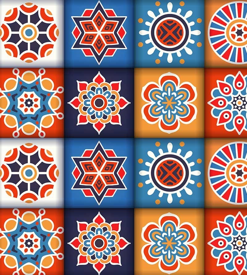 Adesivo hidráulico mandala Ganges