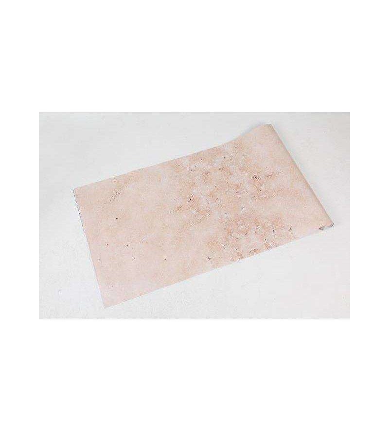 Papel de parede modelo concreto envelhecido em tons de bege e laranja - Concreto 07