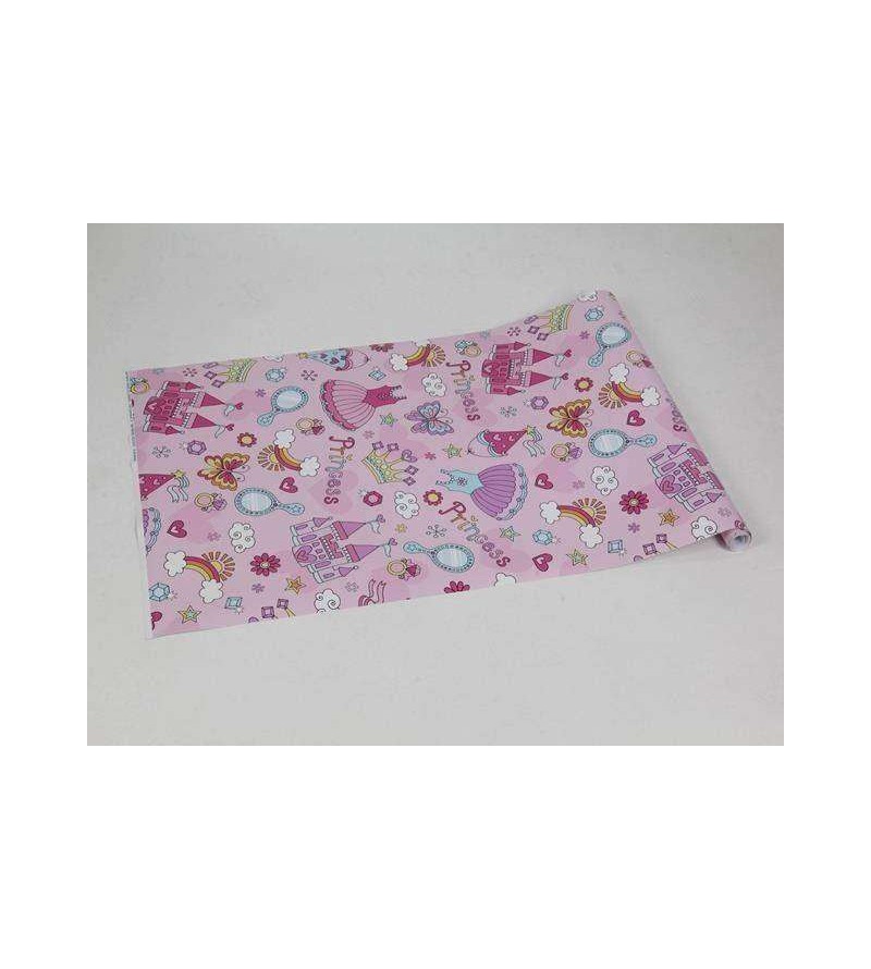 Papel de parede em tom de lilás, rosa, roxo, branco, azul e amarelo - Infantil 97