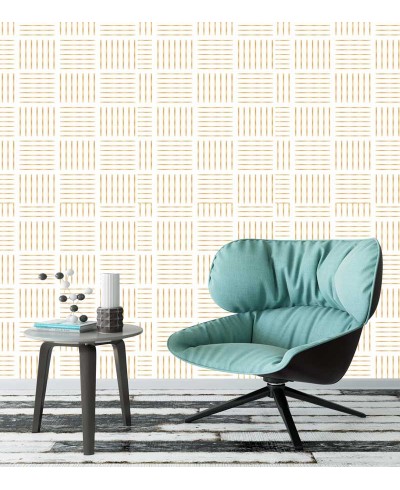 Papel de parede Gold shine em tons de rose gold e branco