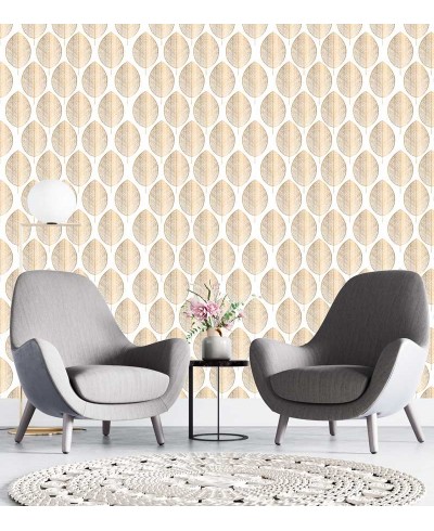 Papel de parede contemporâneo Gold Lord em tons de Branco e Rose Gold Papel de parede contemporâneo Gold Lord em tons de Branco e Rose Gold