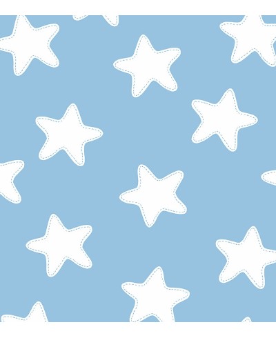 Papel de parede Zorg em tons de azul e branco