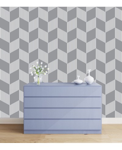 Papel de parede clássico Home Mescla em tons de Cinza e Branco Papel de parede clássico Home Mescla em tons de Cinza e Branco